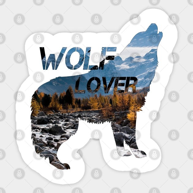 Wolf Lover - The Design You Were Looking For Sticker by Meista